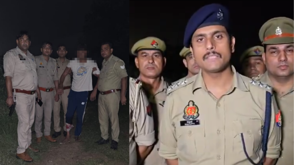 Ghaziabad: पुलिस और जिला बदर बदमाश के बीच मुठभेड़, बदमाश घायल