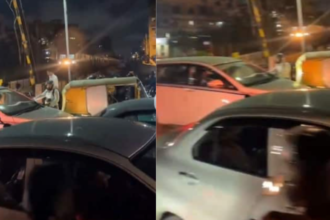 गजब: Bengaluru की ट्रैफिक में फंस गई ट्रेन, फिर लोगों ने ले लिए मजे