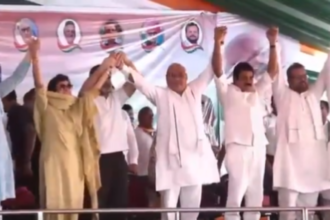 हरियाणा विजय संकल्प रैली: Rahul Gandhi ने मिलाया हुड्डा और शैलजा का हाथ, कांग्रेस ने दिया एकता का संदेश