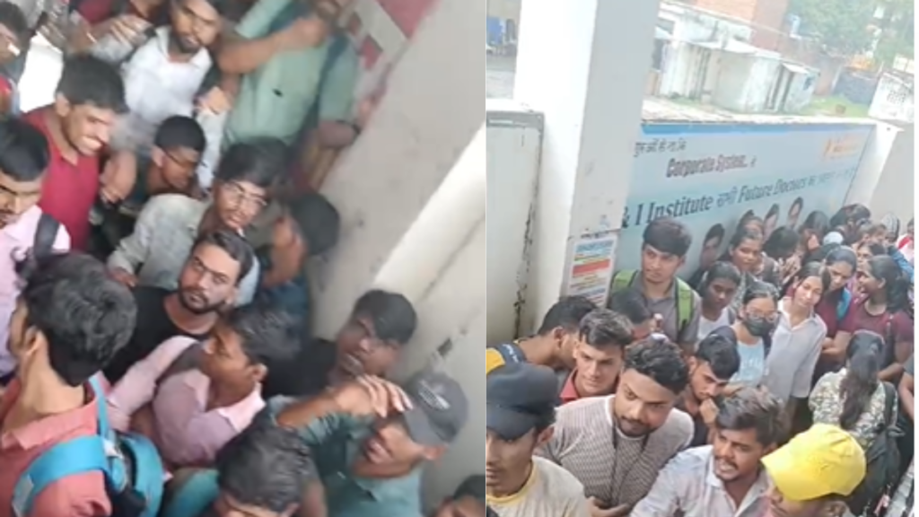 Kanpur: टीचर साहिल सिद्दकी के समर्थन में छात्रों ने किया प्रदर्शन, फीस वापसी की मांग की