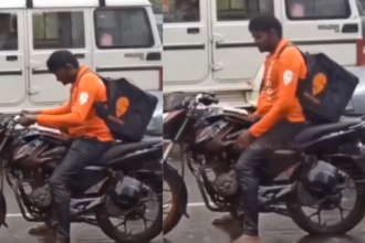 Viral Video: भारी बारिश में डिलीवरी बॉय की मेहनत देख यूजर ने किया भावुक वादा