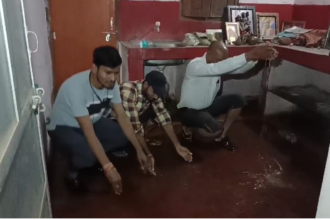 गरियाबंद भारी बारिश से 7 से अधिक घरों में घुसा पानी