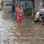 झज्जर में मूसलाधार बारिश से जलभराव