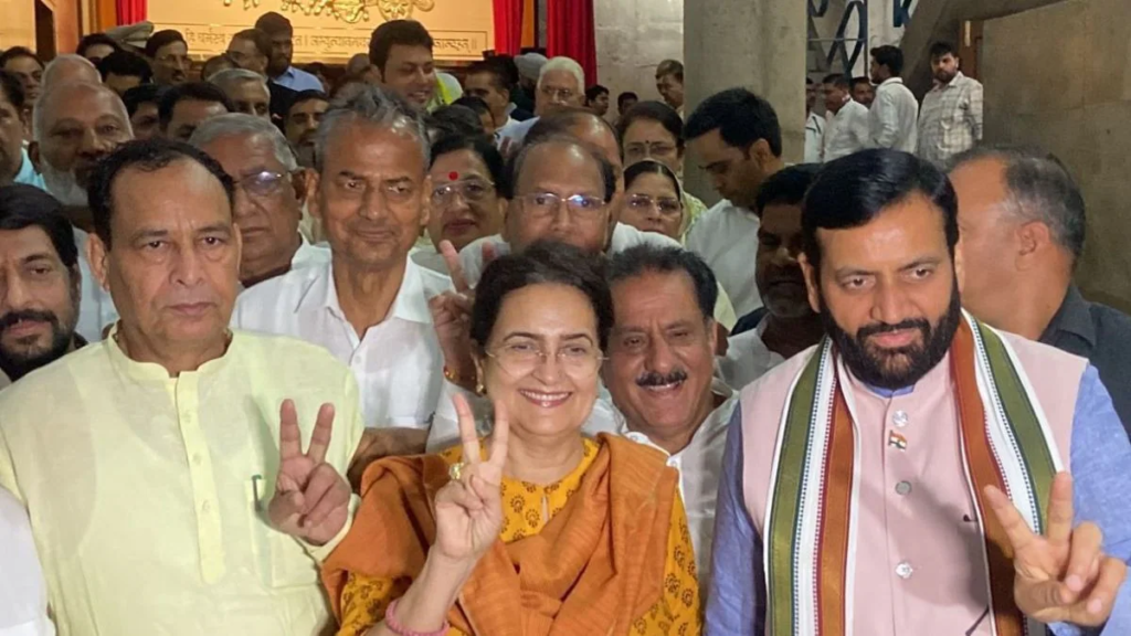 हरियाणा में भाजपा के टिकट वितरण पर बगावत