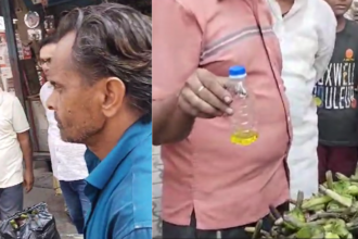 Bijnor: सिंघाड़े पर तेजाब डालने के आरोप में एक व्यक्ति की पिटाई