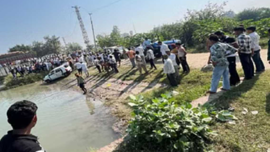 Haryana के कैथल में सड़क हादसा, नहर में गिरी कार