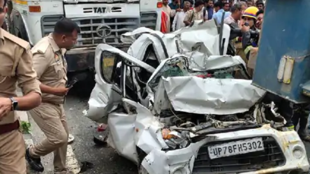 Kanpur-इटावा हाईवे पर भीषण सड़क हादसा