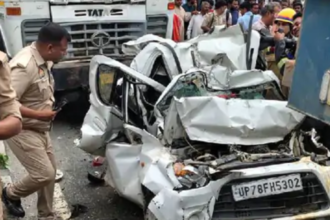 Kanpur-इटावा हाईवे पर भीषण सड़क हादसा