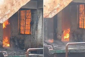 UP: भीषण आग में जलकर खाक हुआ लखनऊ-अयोध्या