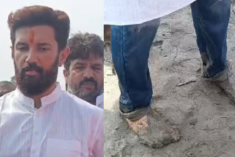Bihar: बाढ़ प्रभावित इलाकों का दौरा करते समय दलदल में फंसे Chirag Paswan, SDRF ने किया रेस्क्यू