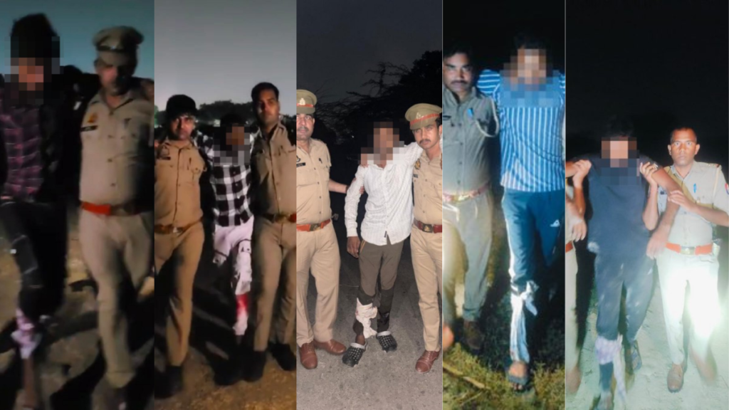 Ghaziabad पुलिस की सक्रियता: तीन जगहों पर हुए मुठभेड़ों में अपराधियों को किया गिरफ्तार