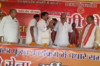 Lakhimpur Kheri: विधायक से मारपीट के आरोपी बीजेपी नेता का करणी सेना ने किया सम्मान