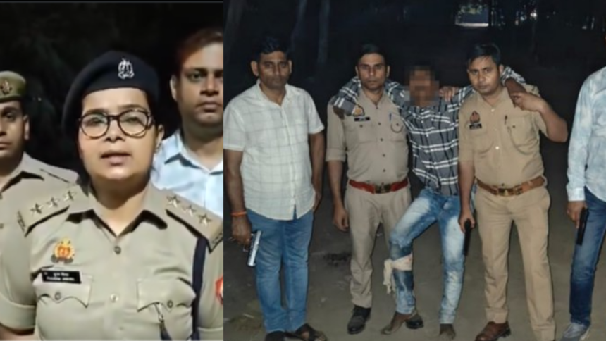 Ghaziabad में 7 साल की बच्ची से दुष्कर्म का आरोपी पुलिस मुठभेड़ में घायल, हुआ गिरफ्तार