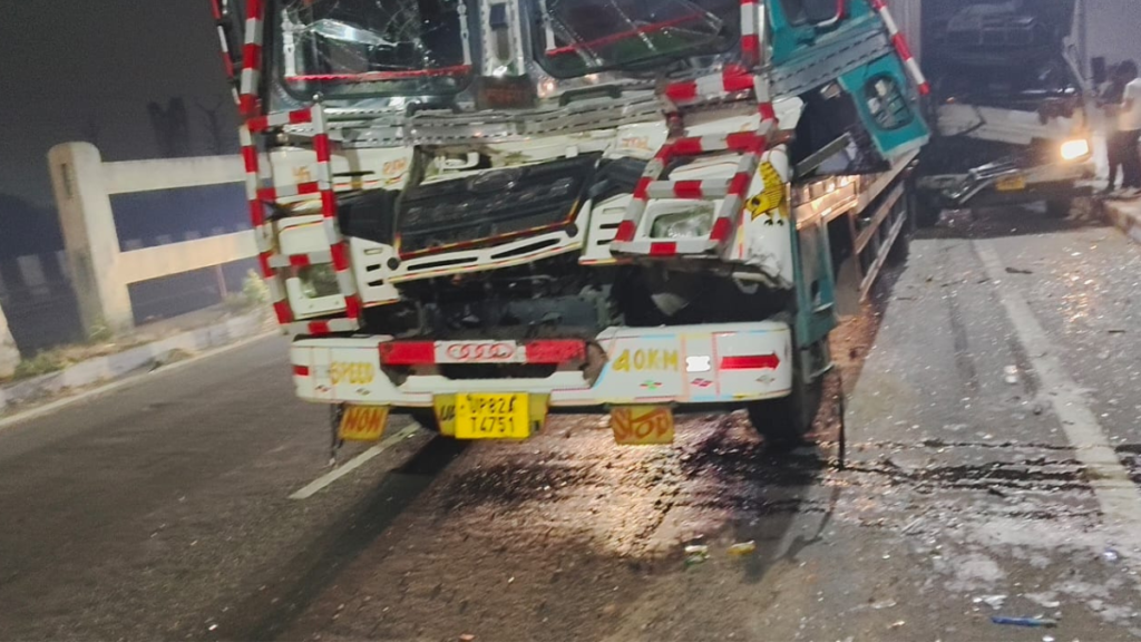 Kanpur: सर्दियों में बढ़ा सड़क हादसों का खतरा, हाइवे पर ट्रक की टक्कर से एक घायल