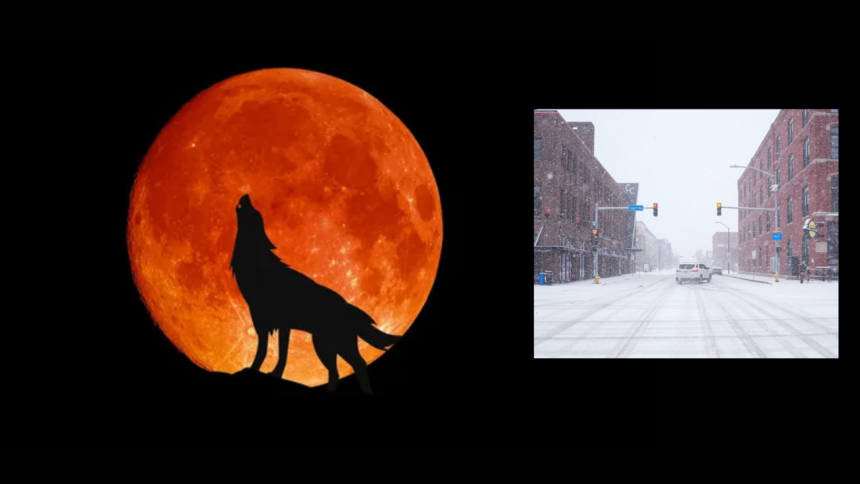 wolf moon and winter storm 2025