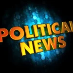 political news gold d words dark digital background 41801097
